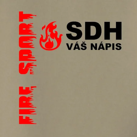SDH nápis (oheň, firesport, název sboru - vlastní nápis)
