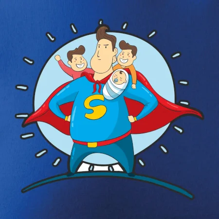 Táta superman - kluk, kluk a dítě