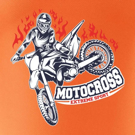 Motocross extreme sport fire