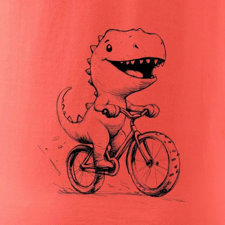 Roztomilý Dinosaurus na kole