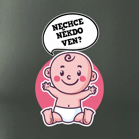 Nechce někdo ven - Triko pro porodní asistentku