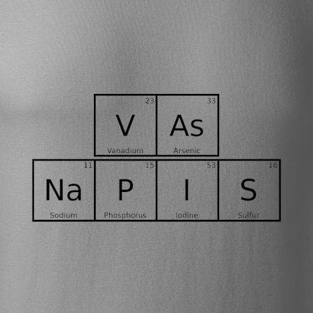 Vlastní nápis - periodická tabulka