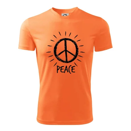 Peace symbol černobílý