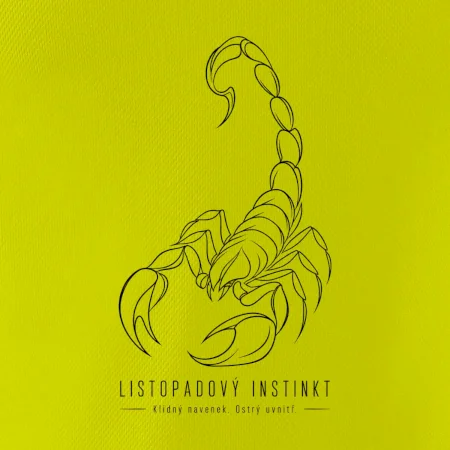 Listopadový instinkt minimalistický linkový štír