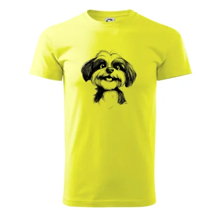 Lhasa Apso karikatura hlava