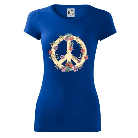 Peace symbol pískový