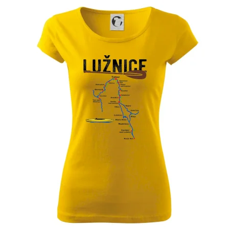 Mapa řeky Lužnice