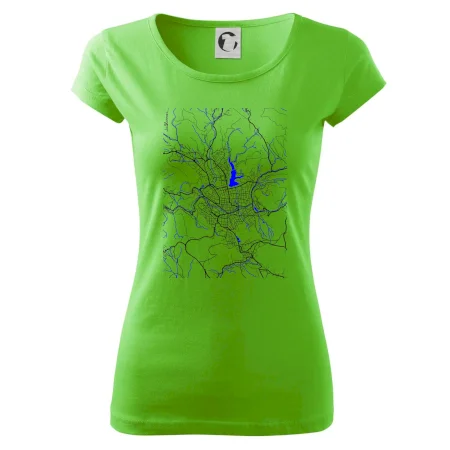 Jablonec nad Nisou - Mapa s vodními toky