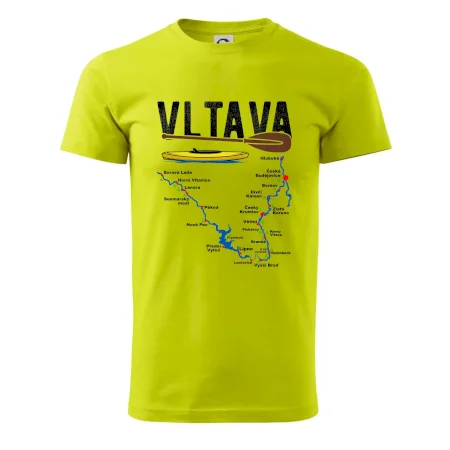 Mapa řeky Vltavy
