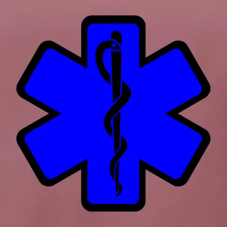 Rescue - Hvězda na prsu +  nápis na zádech