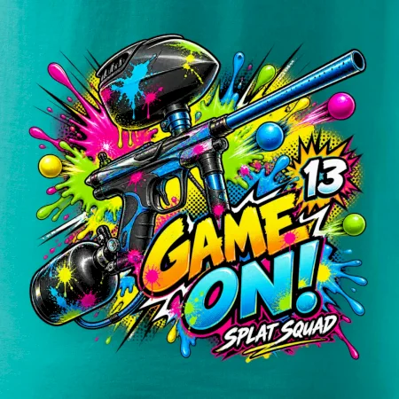 Barevná exploze game on paintball