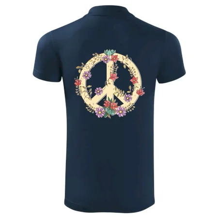 Peace symbol pískový