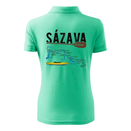 Mapa řeky Sázavy