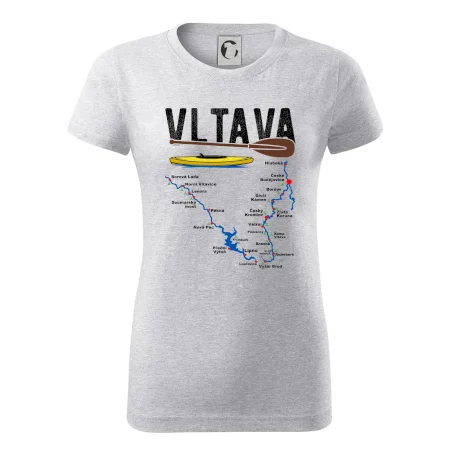 Mapa řeky Vltavy