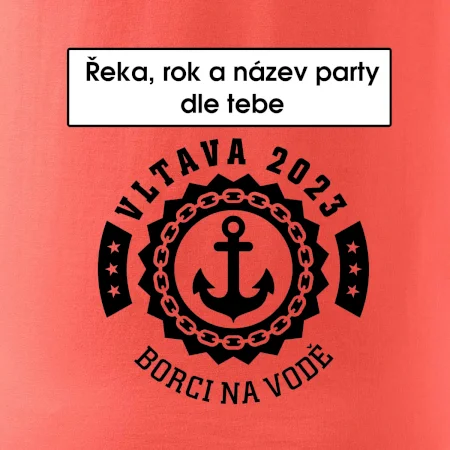 Na vodu - kotva (vlastní nápis)