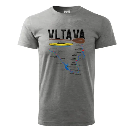 Mapa řeky Vltavy