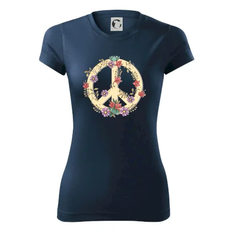 Peace symbol pískový