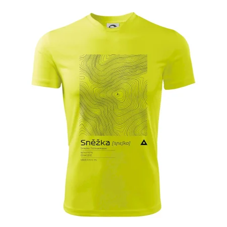 Sněžka - vrstevnice v obdélníku
