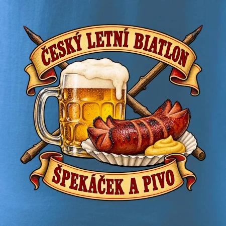 Český letní biatlon špekáček a pivo