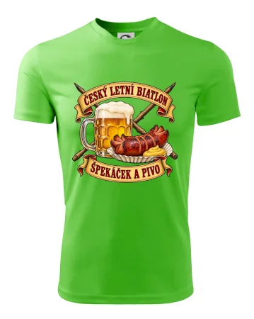 Český letní biatlon špekáček a pivo