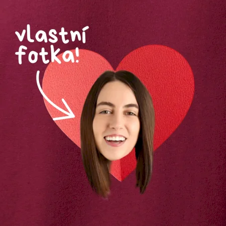 Vlastní fotka v srdci