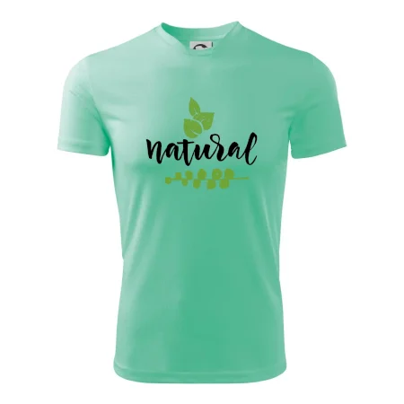 Natural - nápis v listech