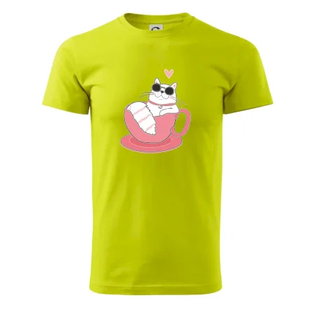 Hustá kočka v hrníčku