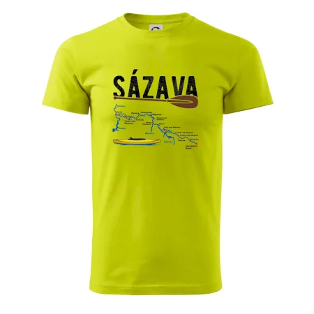 Mapa řeky Sázavy