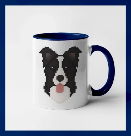 Border kolie Pixel