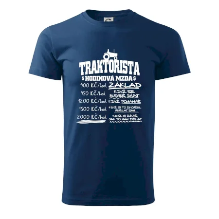 Traktorista hodinová mzda