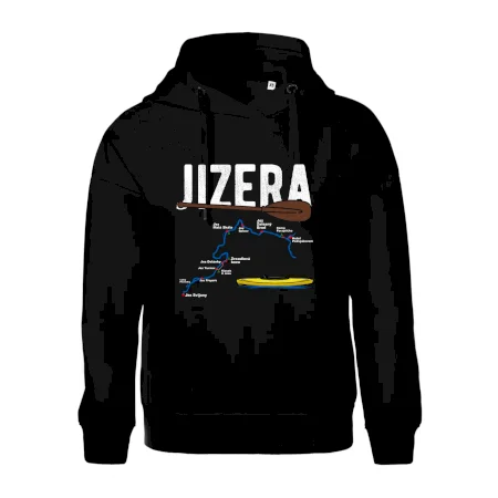 Mapa řeky Jizery