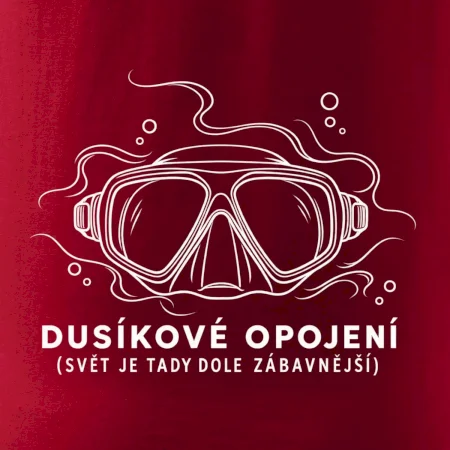 Dusíkové opojení potápěčská maska s vlnícími se linkami