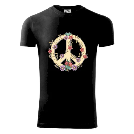 Peace symbol pískový