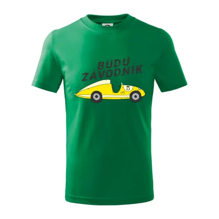 Budu závodník žluté  auto