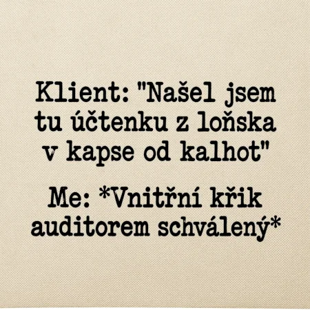 Klient a vnitřní auditorský křik