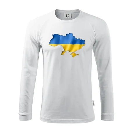 Ukrajina vlajka mapa