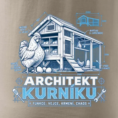 Architekt kurníku technický výkres