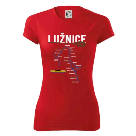 Mapa řeky Lužnice
