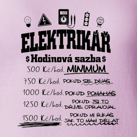 Elektrikář hodinová sazba