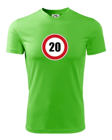 Dopravní značka - omezení rychlosti 20