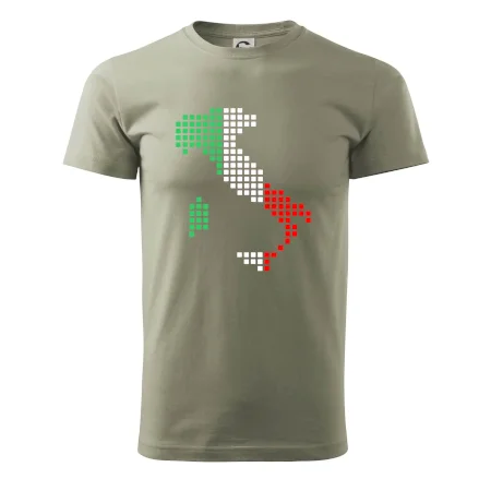 Itálie obrys vlajka