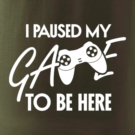 I paused my game to be here