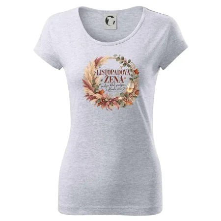 Listopadová žena s bílým vínem v boho věnci