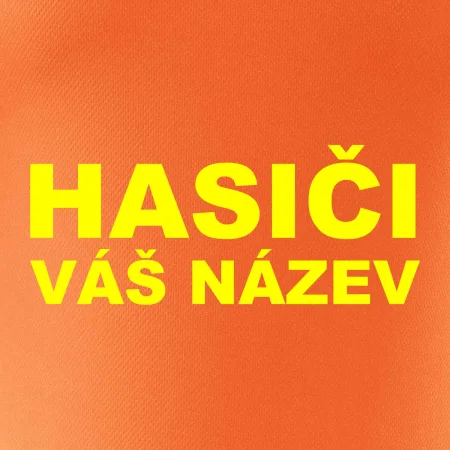 Hasiči - žlutý nápis - váš název sboru