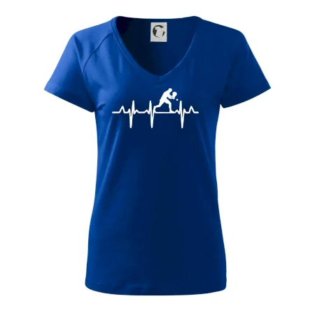 EKG stolní tenista stojící