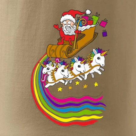 Santa a jednorožci (Pecka design)