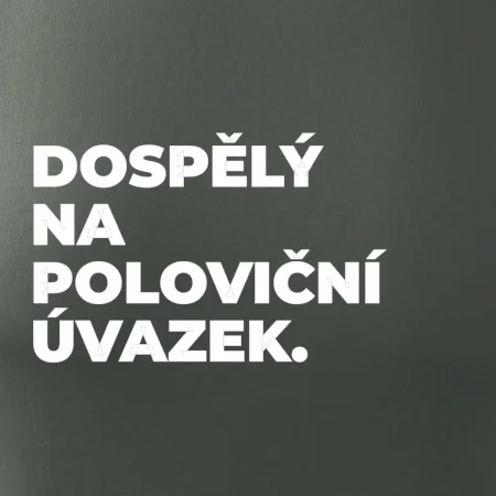 DOSPĚLÝ NA POLOVIČNÍ ÚVAZEK.
