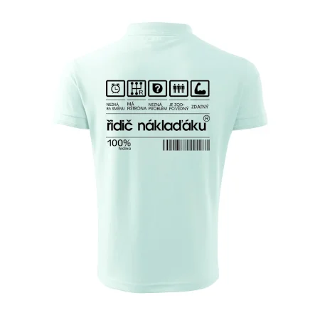 Čárový kód řidič náklaďáku