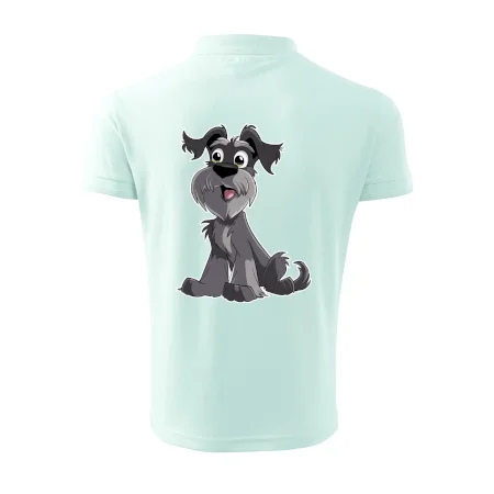 Knírač kreslený sedící