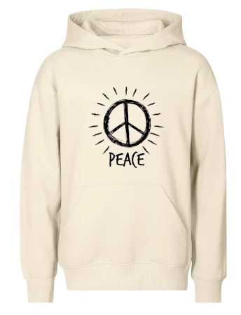 Peace symbol černobílý